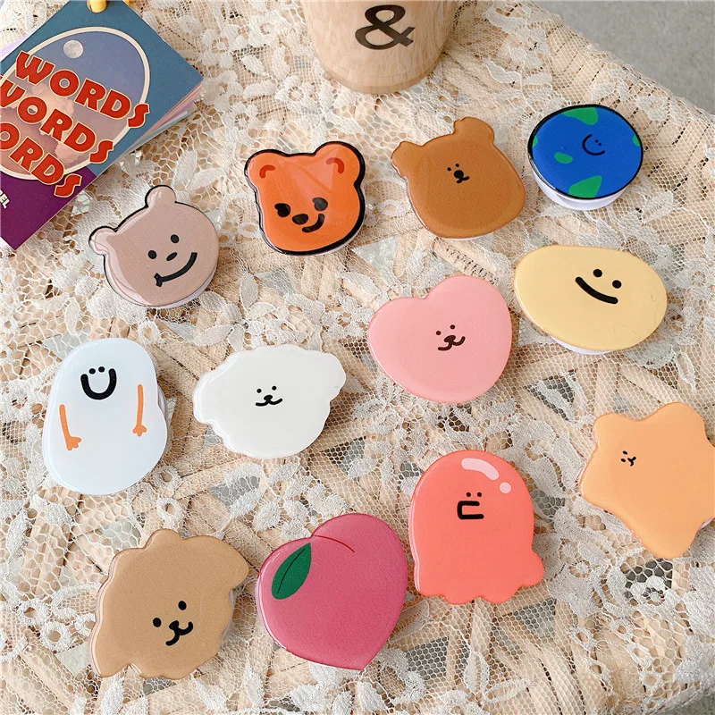 Cute Cartoon Bear Korean Foldi - Pop Display Shelf 评论和价格