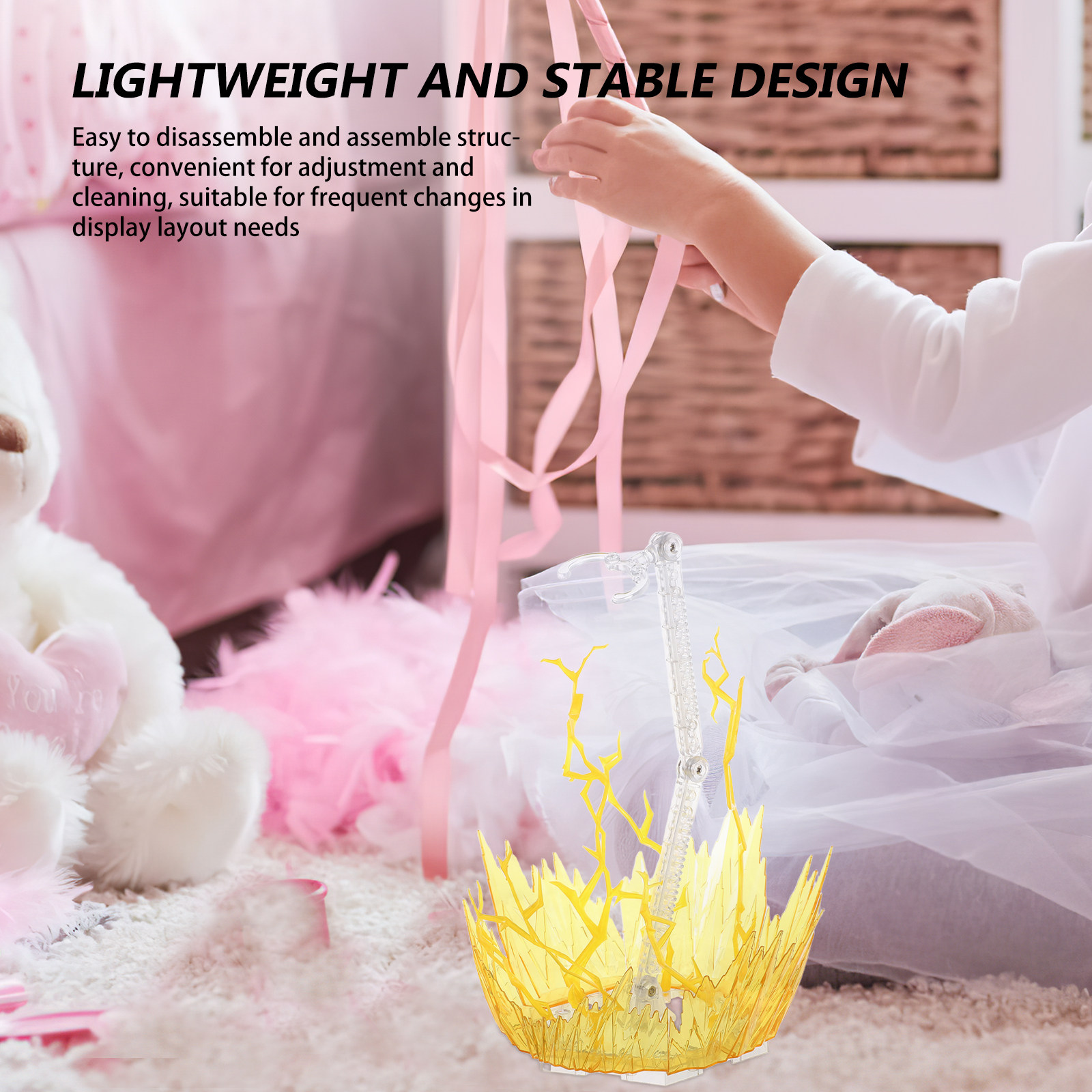 Adjustable Clear Acrylic Actio - Action Figure Stand 评论和价格