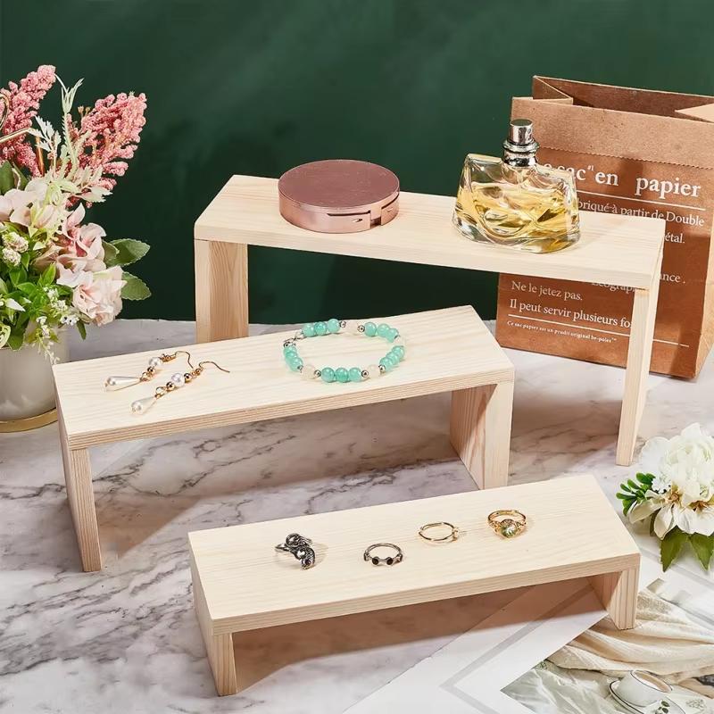 Rectangle Wood Jewelry Display - Display Risers Set 评论和价格