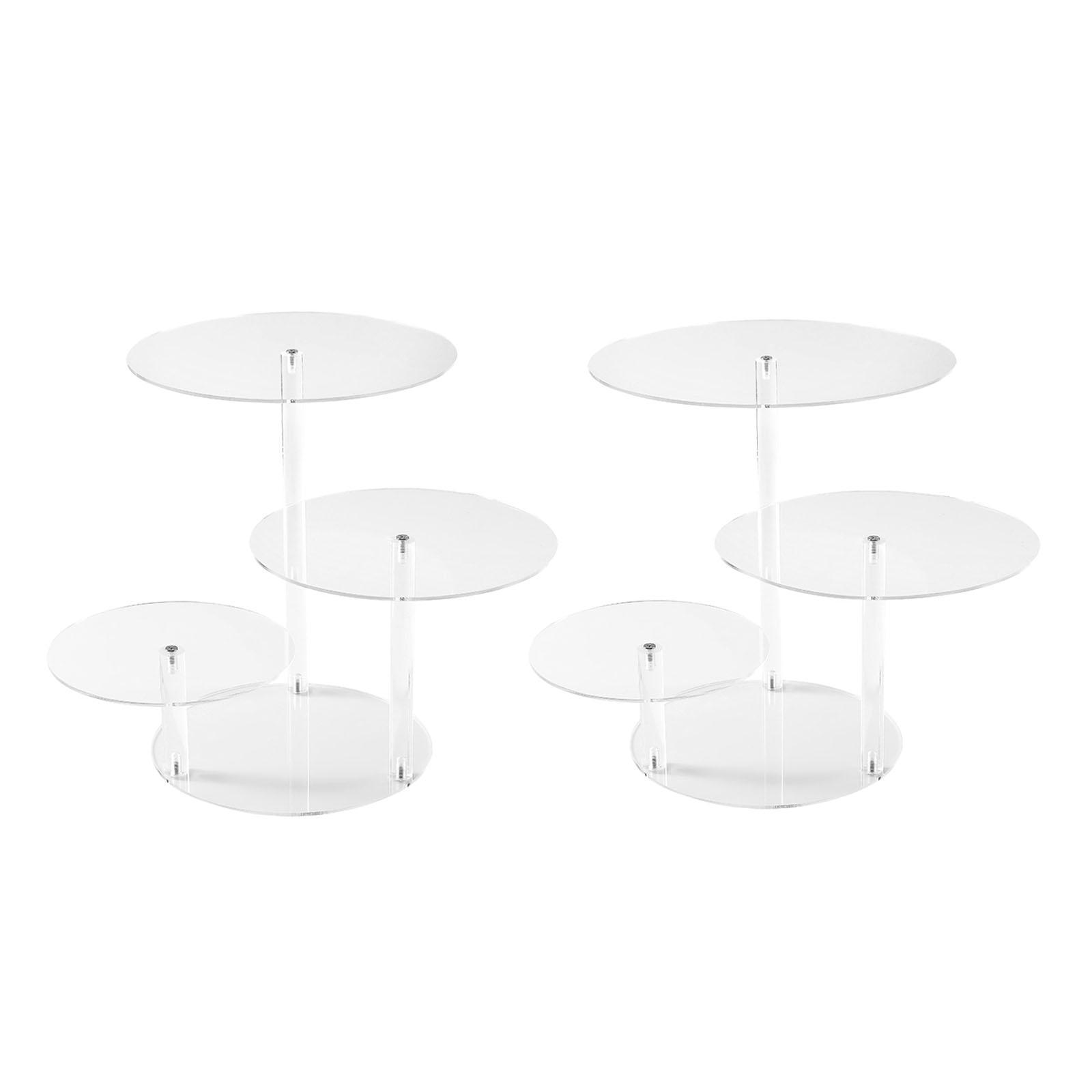 3 Tier Acrylic Cake Display St - Display Risers Set 评论和价格